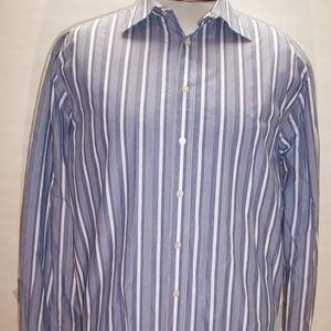 PINK Thomas Pink Mens 17/43cm XL Stripe Button-up